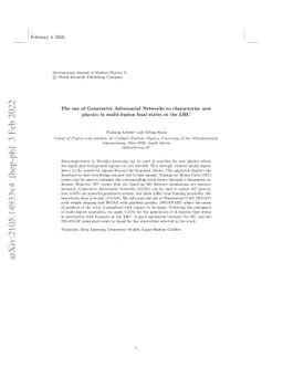 The use of Generative Adversarial Networks to characterise new physics
  in multi-lepton final states at the LHC