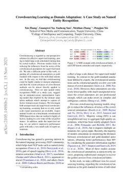 Crowdsourcing Learning as Domain Adaptation: A Case Study on Named
  Entity Recognition