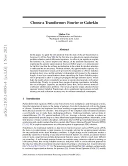 Choose a Transformer: Fourier or Galerkin