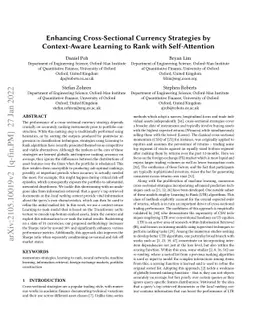 Enhancing Cross-Sectional Currency Strategies by Context-Aware Learning
  to Rank with Self-Attention