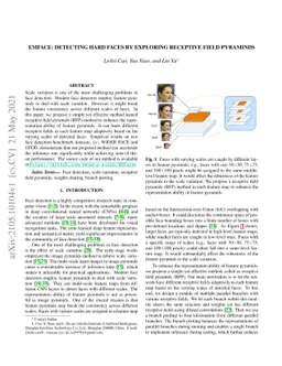 EMface: Detecting Hard Faces by Exploring Receptive Field Pyraminds