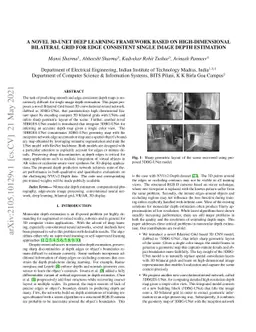 A Novel 3D-UNet Deep Learning Framework Based on High-Dimensional
  Bilateral Grid for Edge Consistent Single Image Depth Estimation