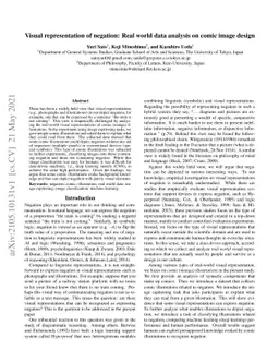 Visual representation of negation: Real world data analysis on comic
  image design