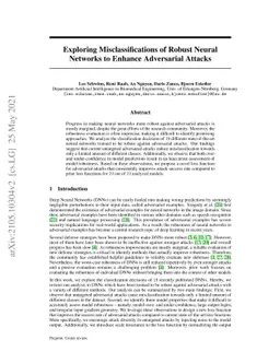 Exploring Misclassifications of Robust Neural Networks to Enhance
  Adversarial Attacks