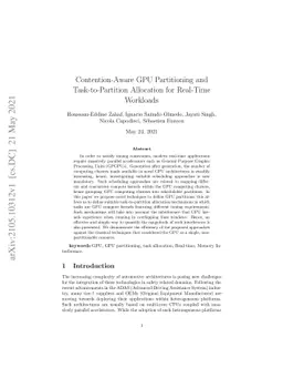 Contention-Aware GPU Partitioning and Task-to-Partition Allocation for
  Real-Time Workloads