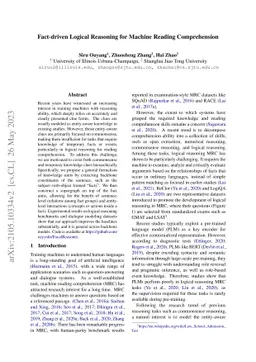 Fact-driven Logical Reasoning for Machine Reading Comprehension