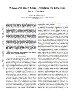 SCSGuard: Deep Scam Detection for Ethereum Smart Contracts