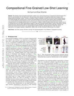 Compositional Fine-Grained Low-Shot Learning