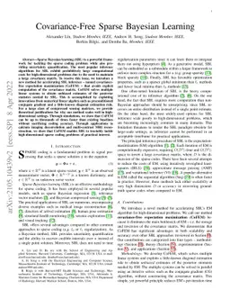 Covariance-Free Sparse Bayesian Learning