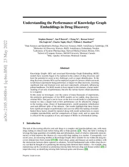 Understanding the Performance of Knowledge Graph Embeddings in Drug
  Discovery