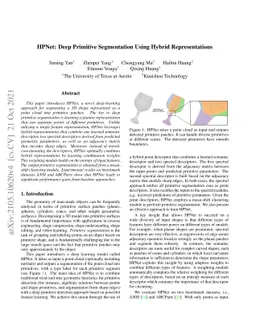 HPNet: Deep Primitive Segmentation Using Hybrid Representations