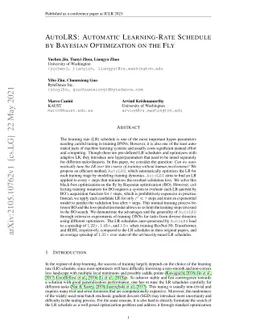 AutoLRS: Automatic Learning-Rate Schedule by Bayesian Optimization on
  the Fly