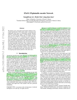 EXoN: EXplainable encoder Network