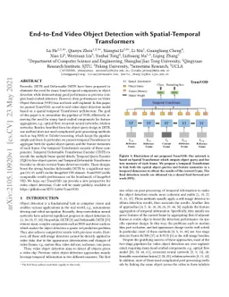End-to-End Video Object Detection with Spatial-Temporal Transformers