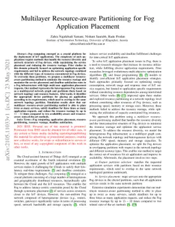 Multilayer Resource-aware Partitioning for Fog Application Placement