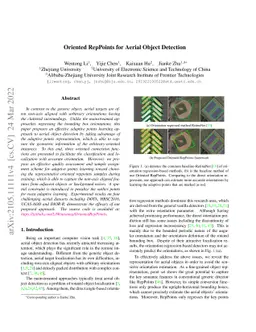 Oriented RepPoints for Aerial Object Detection