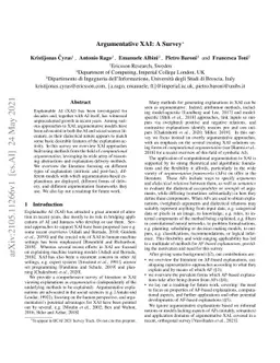 Argumentative XAI: A Survey