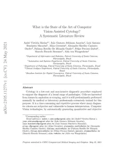 What is the State of the Art of Computer Vision-Assisted Cytology? A
  Systematic Literature Review