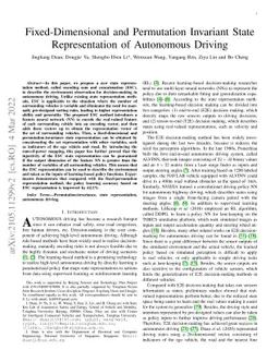 Fixed-Dimensional and Permutation Invariant State Representation of
  Autonomous Driving