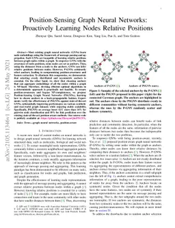 Position-Sensing Graph Neural Networks: Proactively Learning Nodes
  Relative Positions