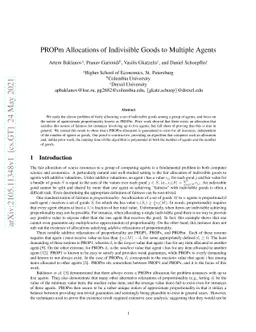 PROPm Allocations of Indivisible Goods to Multiple Agents