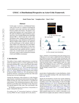 GMAC: A Distributional Perspective on Actor-Critic Framework