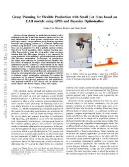Grasp Planning for Flexible Production with Small Lot Sizes based on CAD
  models using GPIS and Bayesian Optimization