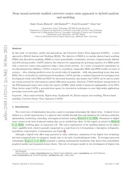 Deep neural network enabled corrective source term approach to hybrid
  analysis and modeling