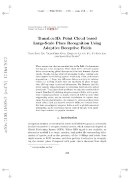TransLoc3D : Point Cloud based Large-scale Place Recognition using
  Adaptive Receptive Fields