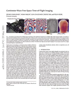 Centimeter-Wave Free-Space Time-of-Flight Imaging