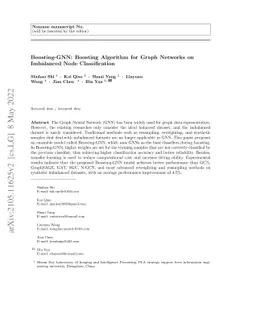 Boosting-GNN: Boosting Algorithm for Graph Networks on Imbalanced Node
  Classification