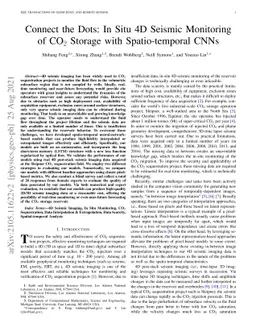 Connect the Dots: In Situ 4D Seismic Monitoring of CO2 Storage with
  Spatio-temporal CNNs