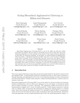 Scaling Hierarchical Agglomerative Clustering to Billion-sized Datasets