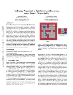 Unbiased Asymmetric Reinforcement Learning under Partial Observability