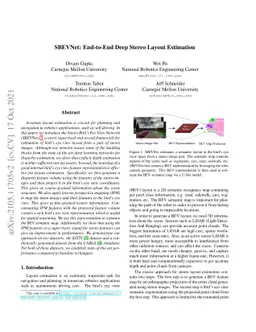 SBEVNet: End-to-End Deep Stereo Layout Estimation