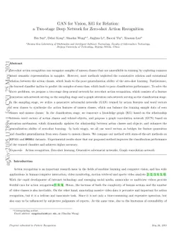 GAN for Vision, KG for Relation: a Two-stage Deep Network for Zero-shot
  Action Recognition