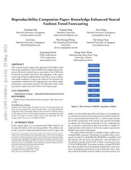 Reproducibility Companion Paper: Knowledge Enhanced Neural Fashion Trend
  Forecasting