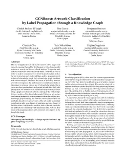 GCNBoost: Artwork Classification by Label Propagation through a
  Knowledge Graph