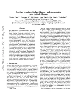 Few-Shot Learning with Part Discovery and Augmentation from Unlabeled
  Images