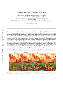 Unpaired Depth Super-Resolution in the Wild