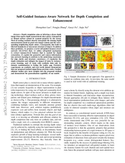 Self-Guided Instance-Aware Network for Depth Completion and Enhancement