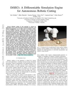DiSECt: A Differentiable Simulation Engine for Autonomous Robotic
  Cutting