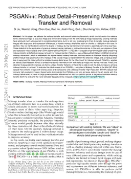 PSGAN++: Robust Detail-Preserving Makeup Transfer and Removal