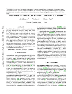 Using the Overlapping Score to Improve Corruption Benchmarks