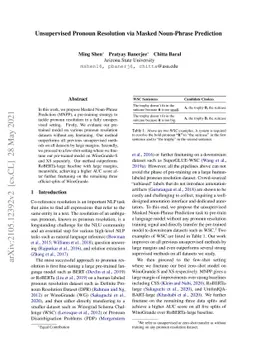 Unsupervised Pronoun Resolution via Masked Noun-Phrase Prediction