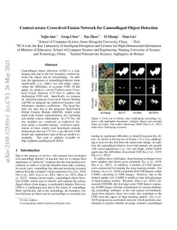 Context-aware Cross-level Fusion Network for Camouflaged Object
  Detection