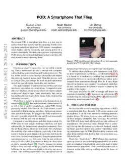 POD: A Smartphone That Flies