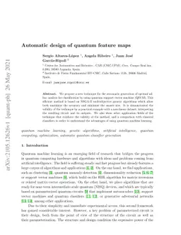 Automatic design of quantum feature maps