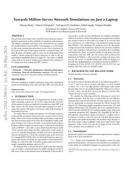 Towards Million-Server Network Simulations on Just a Laptop