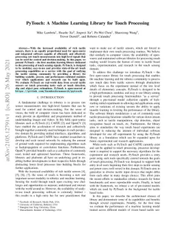 PyTouch: A Machine Learning Library for Touch Processing